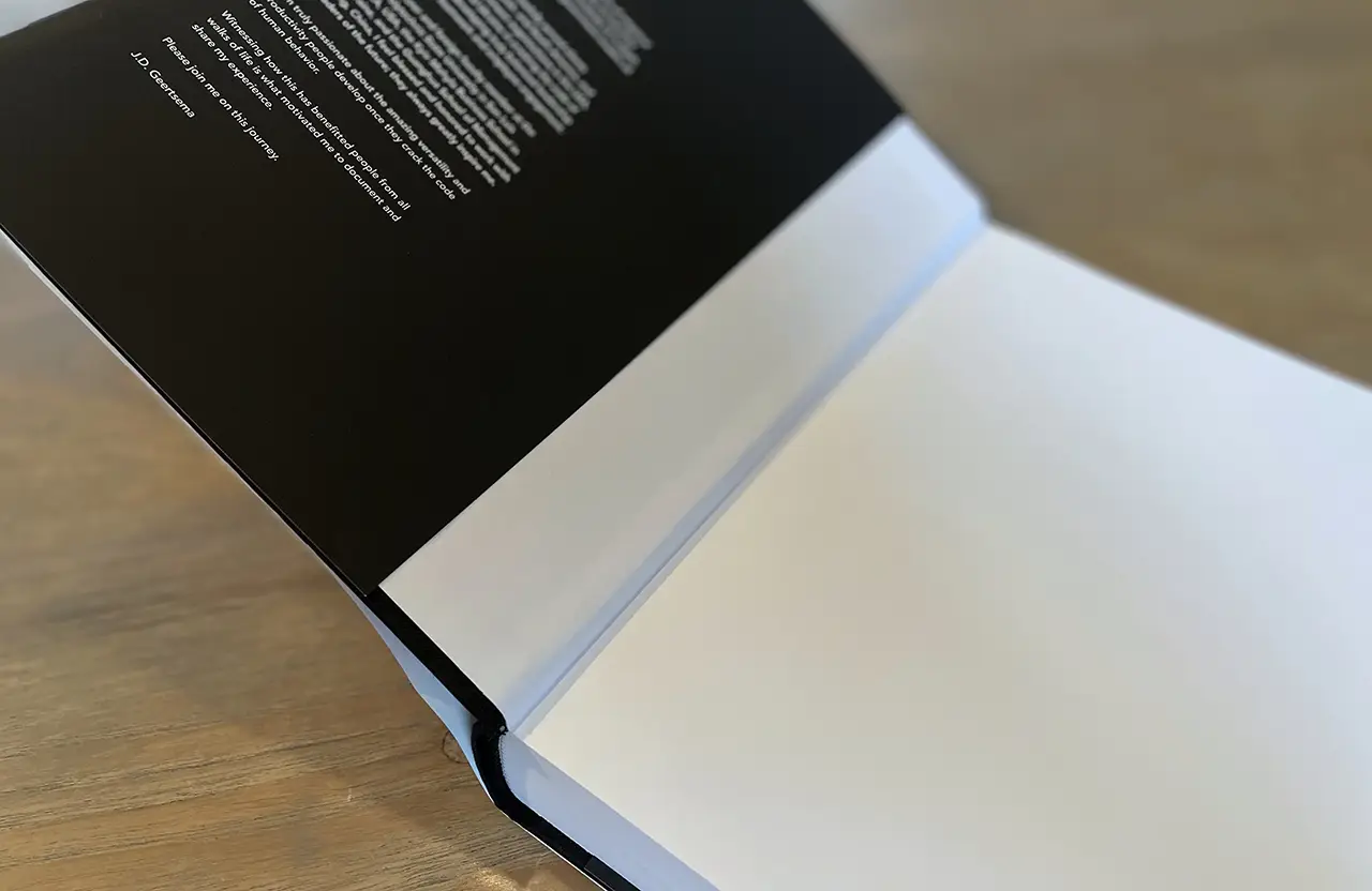 Stofomslag boek (binnenzijde)